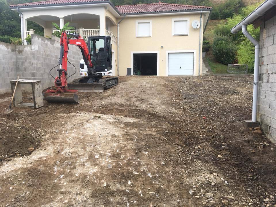 Travaux public près de Saint-Jean-de-Bournay